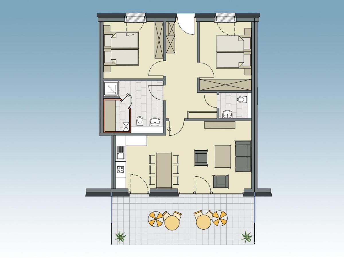 5 Sterne Penthouse Deichsuite Büsum Eksteriør billede